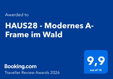 Booking.com Traveller Review Award 2026 for HAUS28