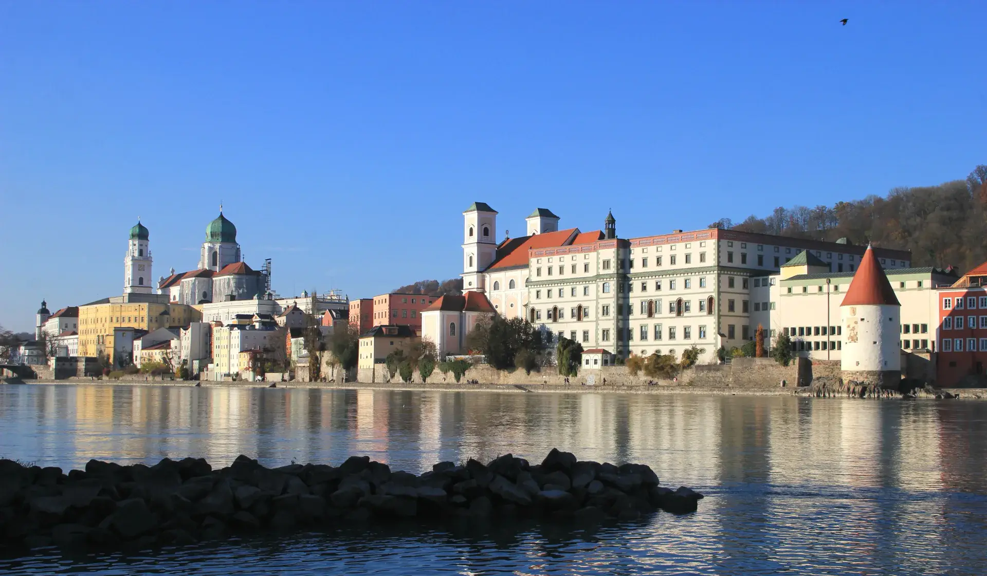 Ausflug nach Passau: Dreiflüsseeck, Dom und Veste Oberhaus